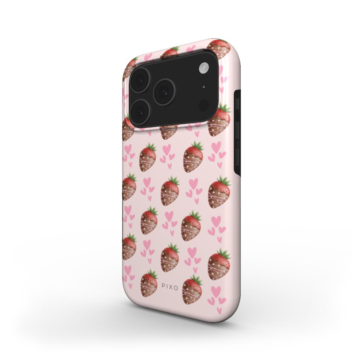 Chocolate Covered Strawberry_ MagSafe Tough Phone Case