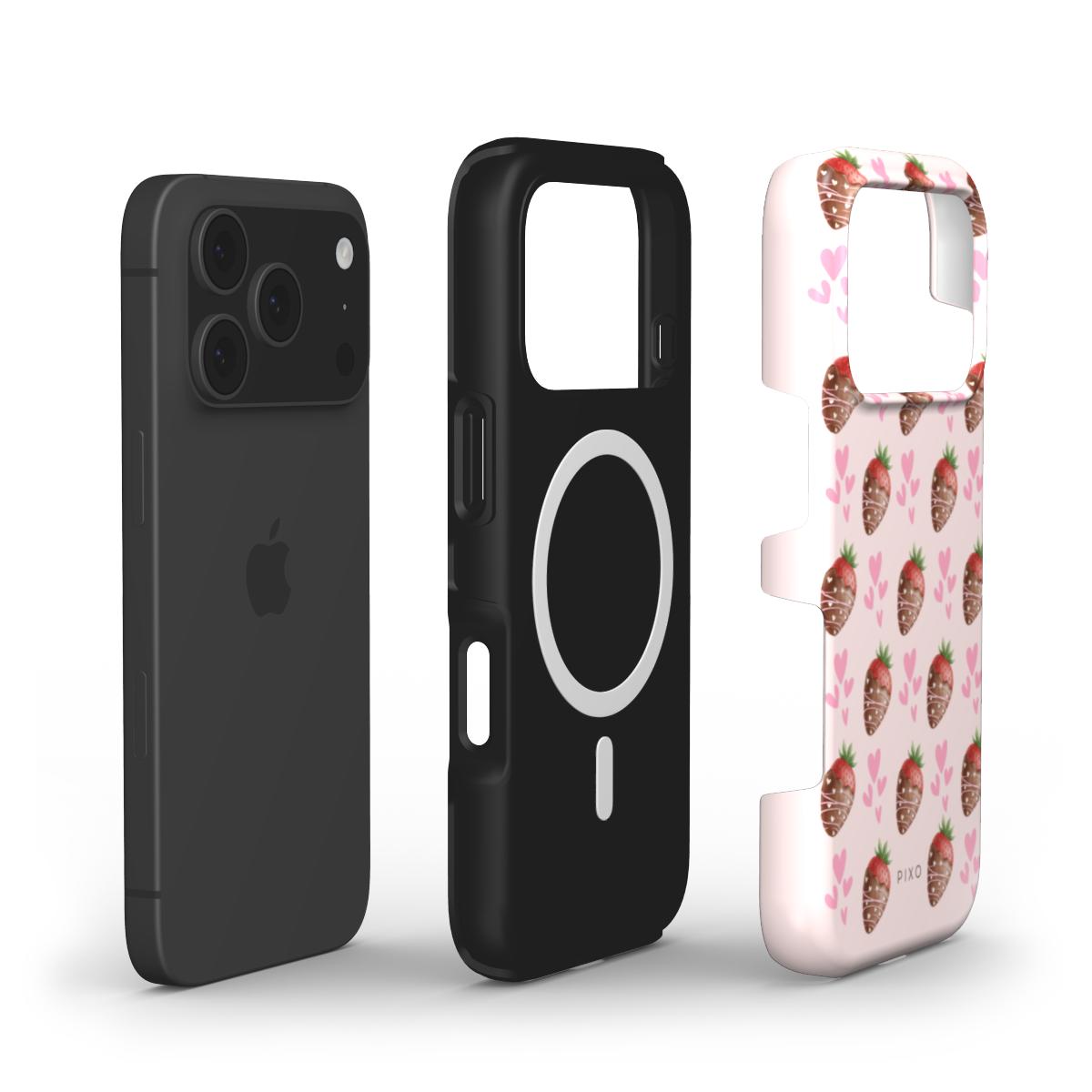 Chocolate Covered Strawberry_ MagSafe Tough Phone Case