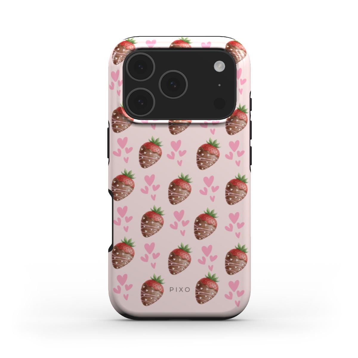 Chocolate Covered Strawberry_ MagSafe Tough Phone Case
